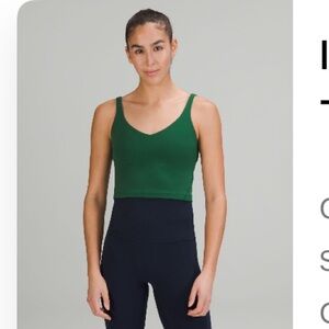 Lululemon align tank top size 6 Everglade Green